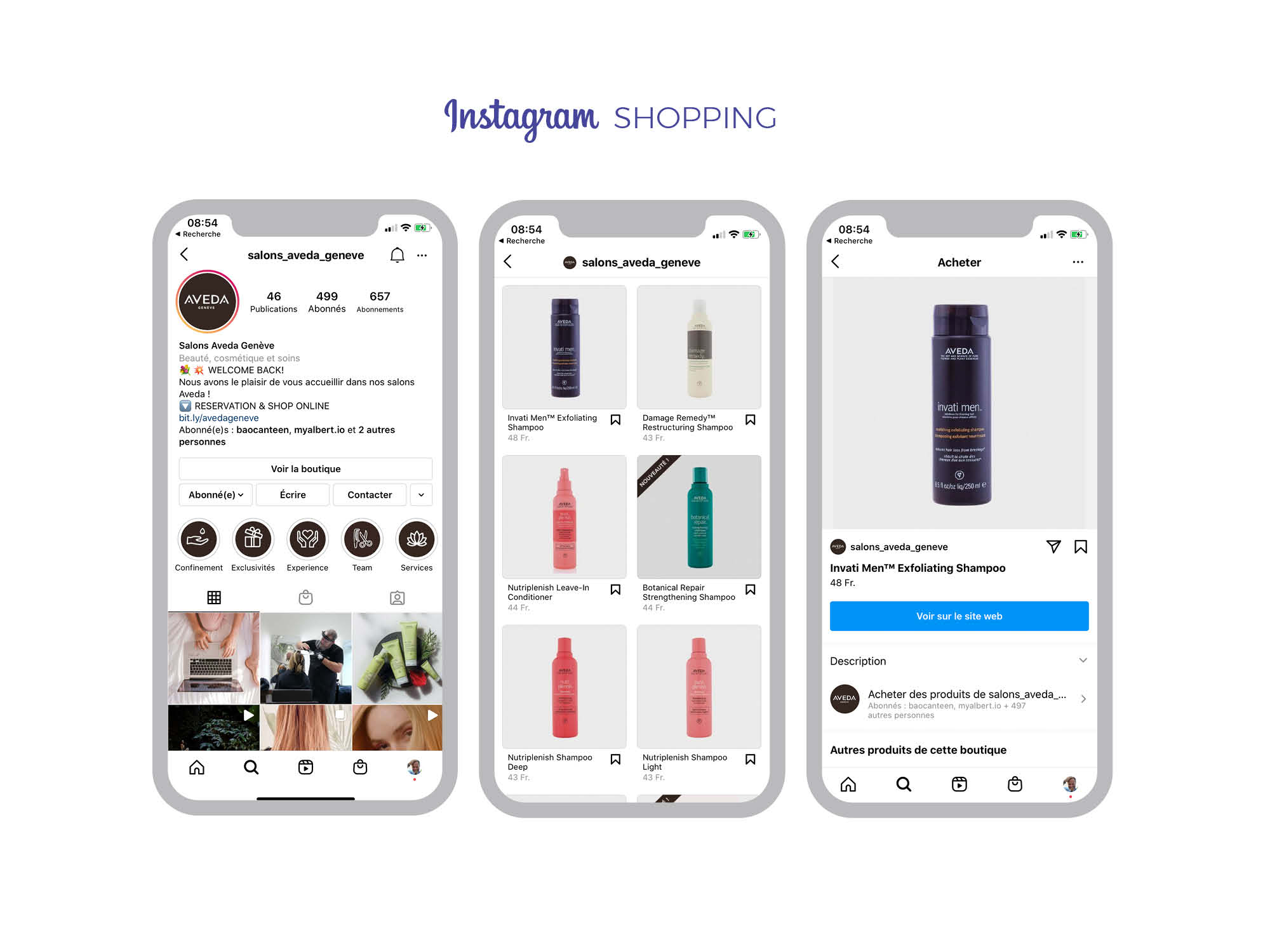 Facebook shopping configuré par My Albert à Genève en Marketing